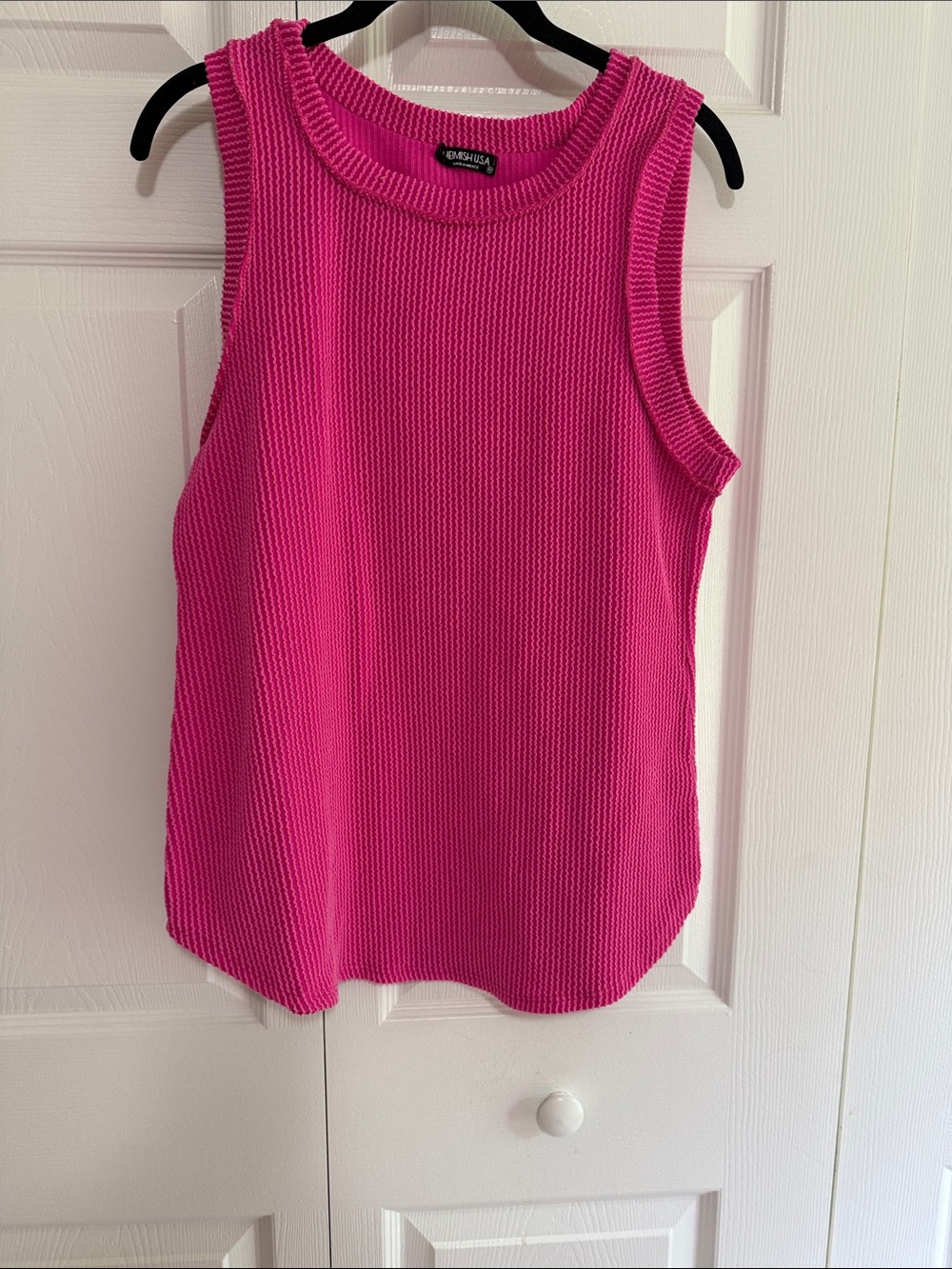 HEIMISH USA Bright Fuchsia Knit Sleeveless Tank